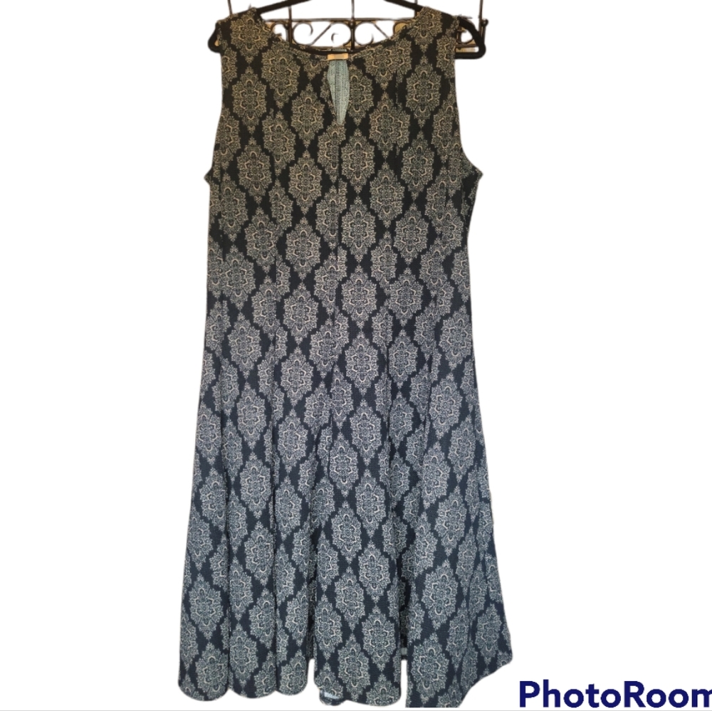 HAANI, Vintage, Dress, 2x, Black  with gold pattern